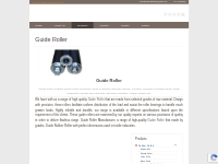 Guide Roller Rubber Roller Rubber Roll | Krishna Engineering Works