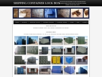 Shipping container lock boxes - What we also do - sales, hire, leasing