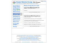 Website Design Account for Simple Website Design