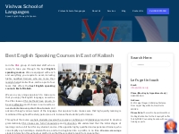 Best English speaking courses in East of Kailash | VSL