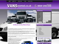 Vans Wanted | Sell my van| Van for Sale | Vans buyer