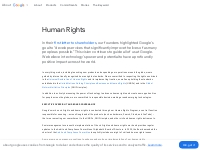About Human Rights at Google - Google