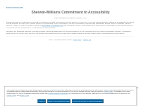 Sherwin-Williams Accessibility Statement
