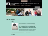 Animal Alumni   Animal Training   Research International Center