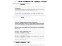 LLVM Debian/Ubuntu packages