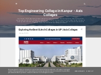 Top Engineering College in Kanpur - Axis Colleges