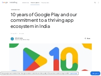 10 years of Google Play and our commitment to a thriving app ecosystem