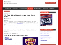 50 free spins when you add your bank card - No Deposit Slots Bonus