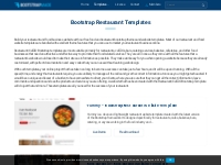 Bootstrap Restaurant Templates | BootstrapMade