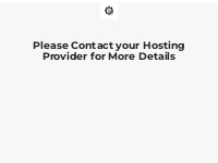 Please Contact your Hosting Provider for More Details