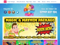   	Children's Family Party Entertainment Packages Across Glasgow