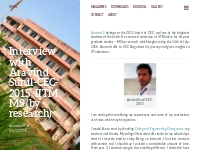 Interview with Aravind Sunil-CEC-2015, IITM MS (by research)   CEC Chr