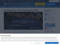 Joomla Group 2 Election Results 2023