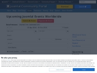 The Joomla! Events Directory