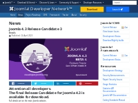 Joomla 4.3 Release Candidate 3