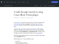 A walk-through tutorial on using Create Block Theme plugin   WordPress