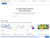 Google Maps Platform Documentation  |  Google for Developers