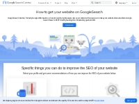 Google Search Central (formerly Webmasters) | Web SEO Resources  |  Go