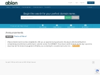 Portal Home - Joomla! Domains by ABION