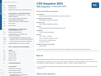 CSS Snapshot 2023