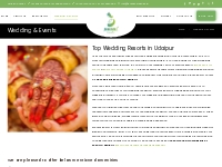 Top Wedding Resorts in Udaipur | Wedding Venues in Udaipur