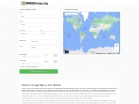 Embed MAP on Website | FREE Google Maps Generator