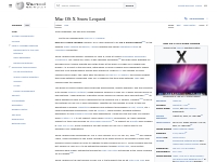 Mac OS X Snow Leopard - Wikipedia