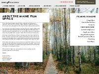 About the Maine Film Office | Maine Film