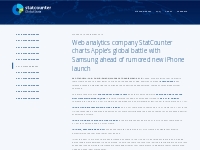 Web analytics company StatCounter charts Apple's global battle with Sa