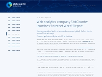 Web analytics company StatCounter launches  Internet Wars  Report | St