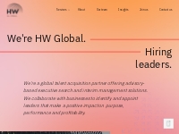 HW Global | Talent Acquisition | Executive Search | Interim Management