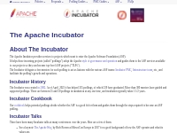 The Apache Incubator
