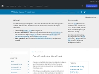 Core Contributor Handbook   Make WordPress Core