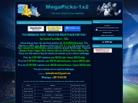 MegaPicks-1x2.com - fixed matches 100% sure, free fixed matches, fixed