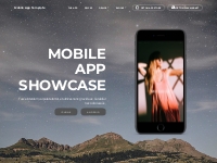 Free HTML Bootstrap Mobile App Template