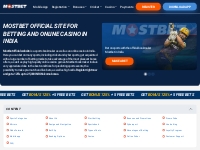 Mostbet in India - Official Bookmaker and Casino Site [125% Bonus] Log