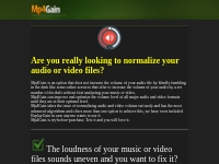 Mp4Gain - Normalize the Volume of All Your Audio and Video Files
