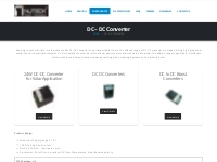 DC - DC Converter Manufacturer   Supplier in Pune, India | Nuteck Powe