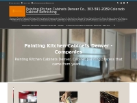 Painting Kitchen Cabinets Denver Co., 303-591-2089 Colorado Cabinet Re