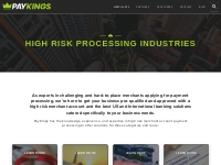High Risk Processing Industries | PayKings