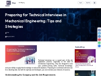 Preparing for Technical Interviews in Mechanical Engineering: