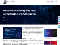 Web Services Security with Java: Authentication