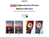 Lightroom Pro Presets Master Collection | 75 000 Pro Presets!