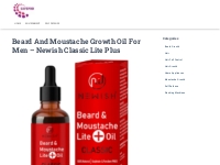 Beard And Moustache Growth Oil For Men - Newish Classic Lite Plus - Sa