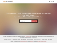 SEO Analysis Online, SEO check, Website SEO Audit Online - SEO Support