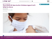 Children 5-11 and the COVID-19 Vaccine | UPMC HealthBeat