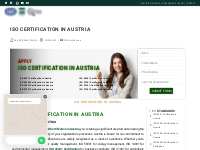 ??Best ISO Certification in Austria | Call :+91-6390019004