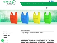 Plastic Shopping Bags Manufacturers In UAE | Plastic Carry Bags