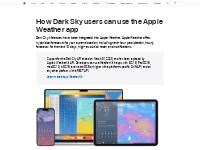 How Dark Sky users can use the Apple Weather app - Apple Support
