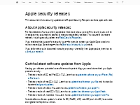 Apple security releases - Apple Support